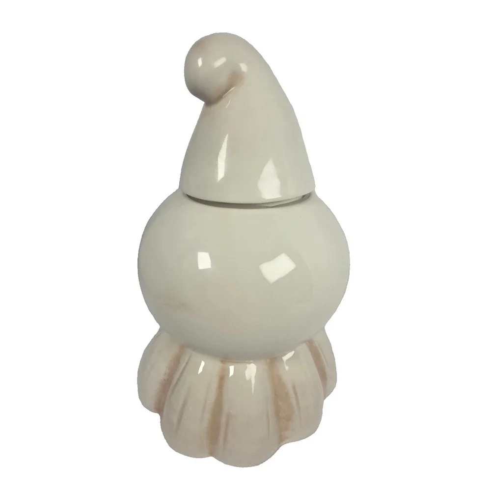 Johanna Parker Ghost Cookie Jar 10.5 Inch Spider Halloween Ceramic Transpac